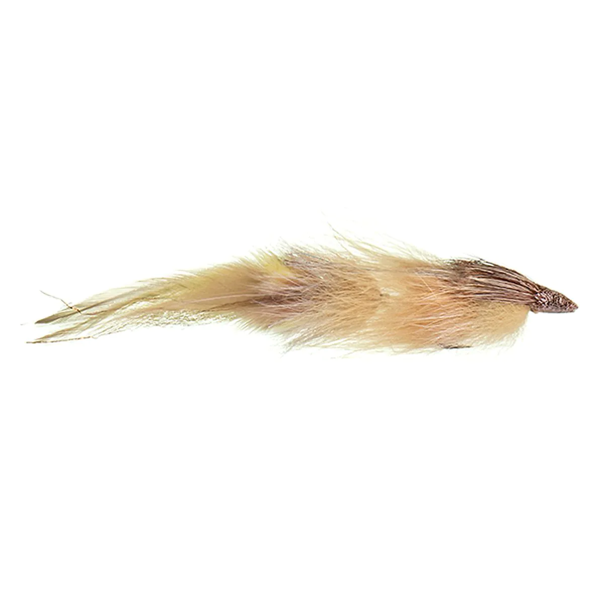 Fliegenköder, Streamer, Federköder, Braun-beige, Angelhaken